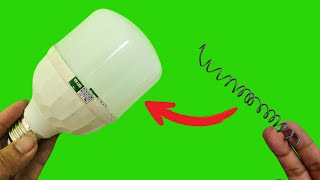 Get a generic spring and fix all the LED lights in your home! How to repair LED light bulbs
