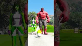 Red Hulk’s Son in Danger 😢 | Epic Marvel Toys Animation #shorts #gta5