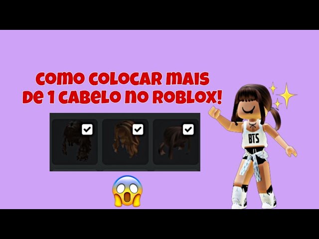 COMO COLOCAR 2 CABELOS (OU MAIS) PELO CELULAR NO ROBLOX!! 📲 (Combo Hair) ~  Saah Roblox YT 