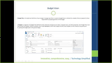 Budgeting in Serenic Navigator | Intelice Solutions | IT Support Washington DC