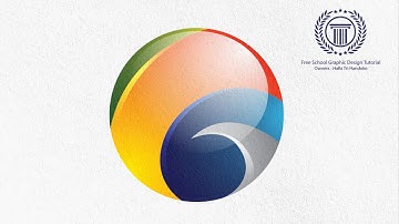Create Circle 3D Logo Design - Adobe illustrator tutorial for beginners