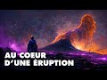 AU COEUR d'une ÉRUPTION VOLCANIQUE, face aux laves du Piton de la fournaise