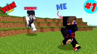 How I Eliminated by this player on the first day of this SMP 😲🤯||Veer smp ep1 || #veersmp #veersmps1