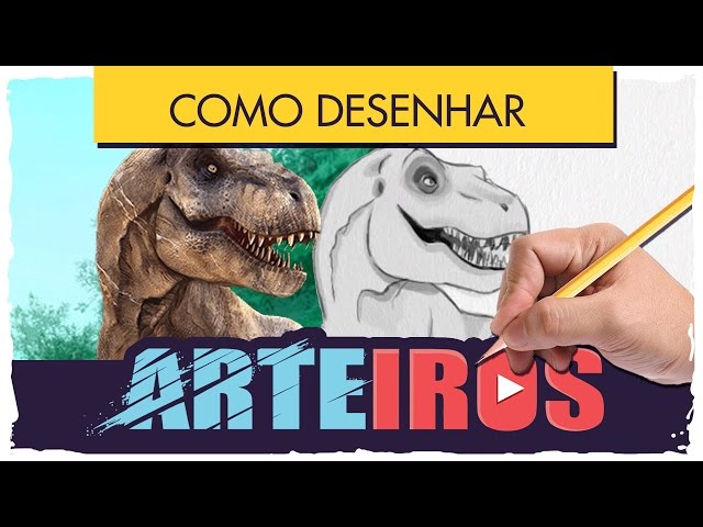 Como Desenhar Um Tiranossauro Rex 🦖 Desenho Tiranossauro Rex