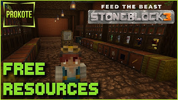 Setting up resource chickens - Minecraft Stoneblock 3