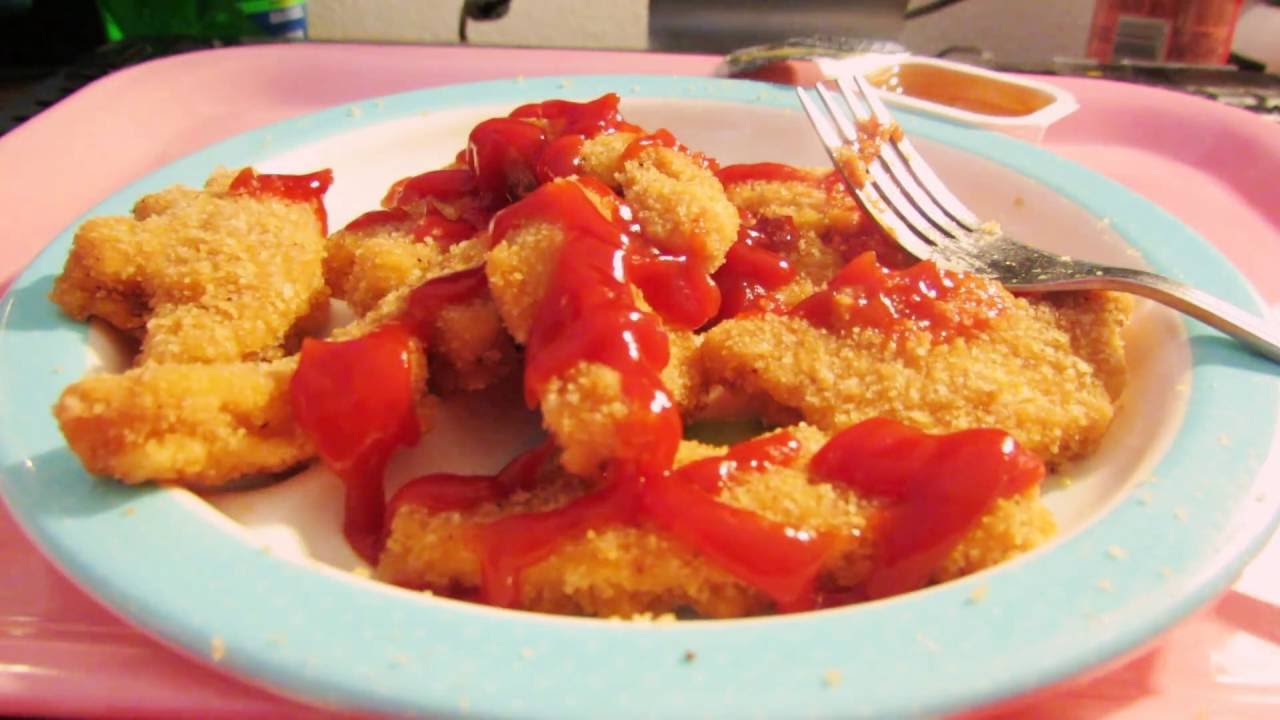 ASMR (Binaural Close Up Chewing) - Dino Nuggets