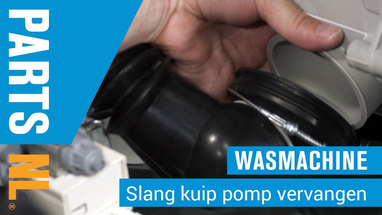 Slang kuip pomp vervangen van wasmachine, PartsNL uitleg - YouTube