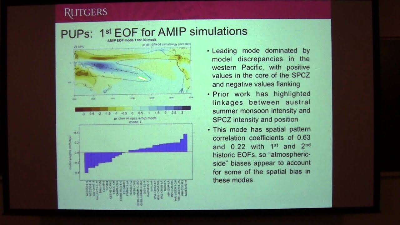 SoMAS / ITPA - South Pacific Convergence Zone (SPCZ) Variability and Biases in Models