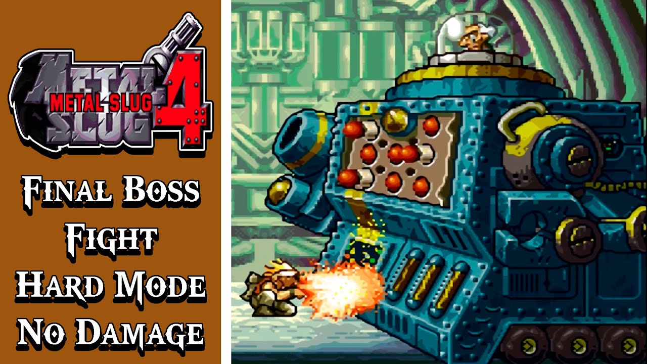 Metal Slug 4 (Arcade) | Final Boss Fight (Hard Mode, Level 8, No Damage)