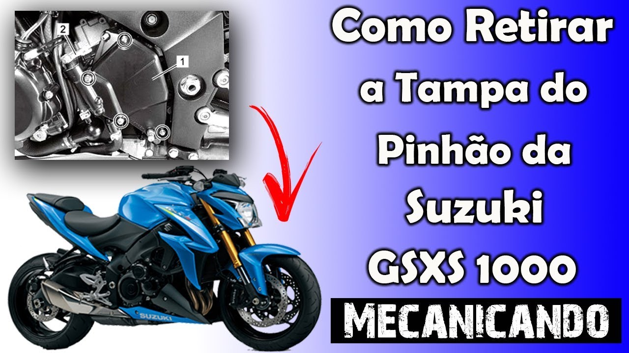 Como Desmontar a Capa do Pinhão + Limpeza Corrente - Suzuki GSXS 1000