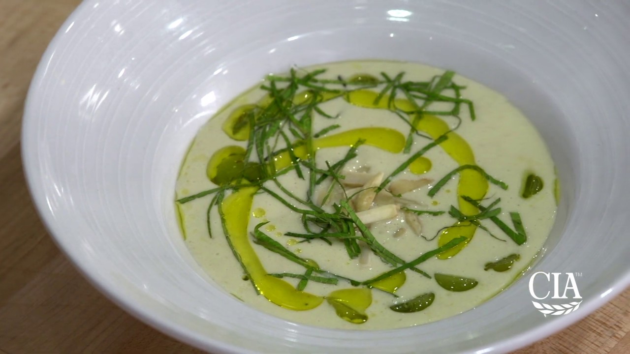 Ajo Blanco Featuring Spanish Olive Oil Youtube