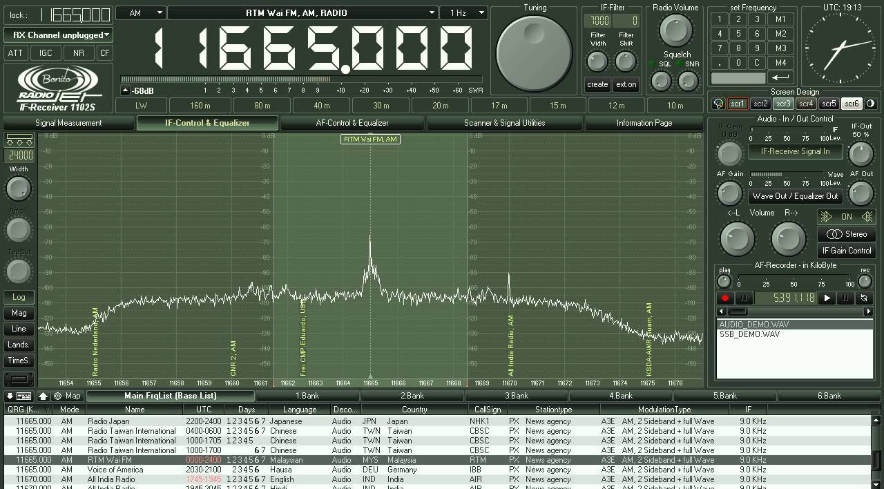 Bonito RadioJet 11665kHz RTM Wai FM