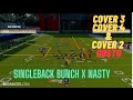 Madden 22 Singleback Bunch X nasty (PA Post Dig) cover 2 cover 3 and cover 4 Beaters #madden22