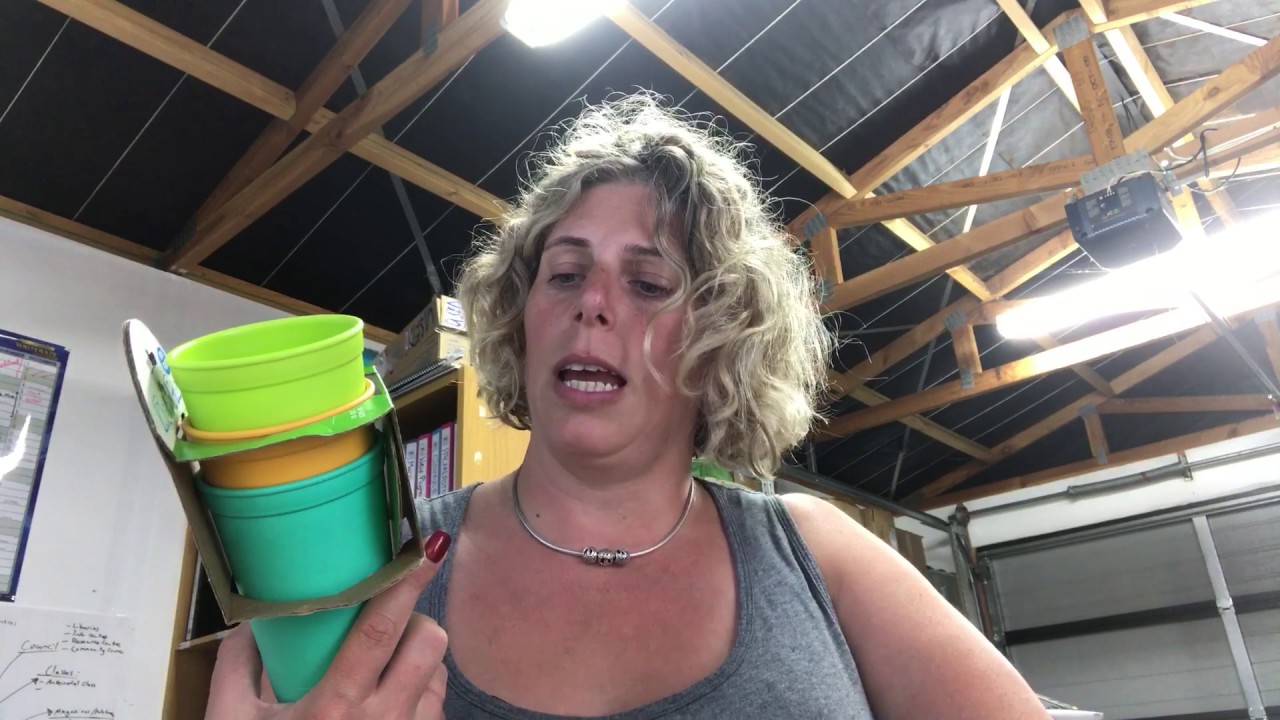 RePlay cups, made from recycled milk bottles!