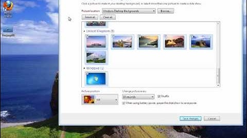 Beginner Tutorials - Changing the Desktop background in Windows 7