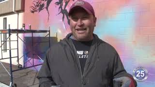 12-29-2020 Artist Turning Block Wall Into Larger-Than-Life Mural
