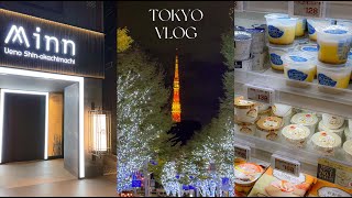 [VLOG] 東京上野公寓式酒店Minn🛏️、日本藍瓶咖啡1號店☕️、銀座逛街🛍️、找到人生草莓大福了🥹、六本木聖誕點燈🌟｜TOKYO VLOG EP.9｜Japan｜Tokyo｜Travel