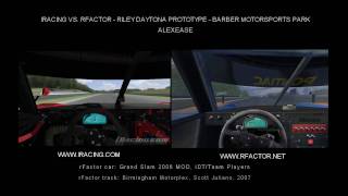 iRacing vs. rFactor - Barber Motorsports Park  - Riley Daytona Prototype