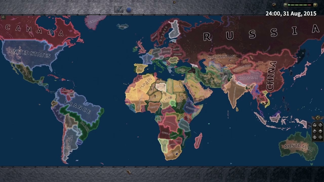 Hoi4 Timelapse Millennium Dawn + AI Wars + No Factions