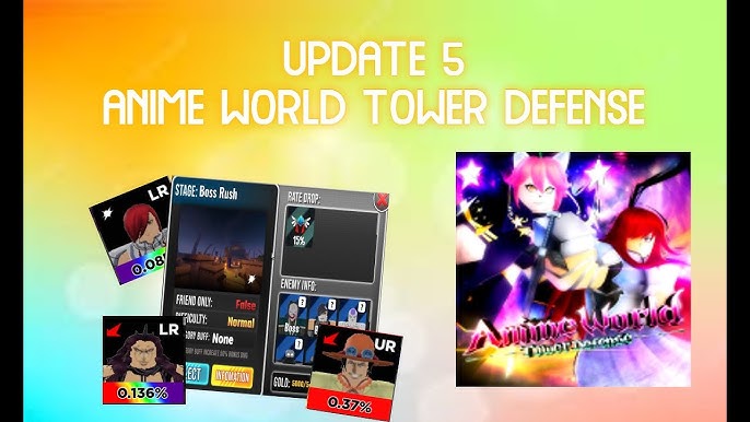 Anime World Tower Defense codes for free Gold and more (December 2023)