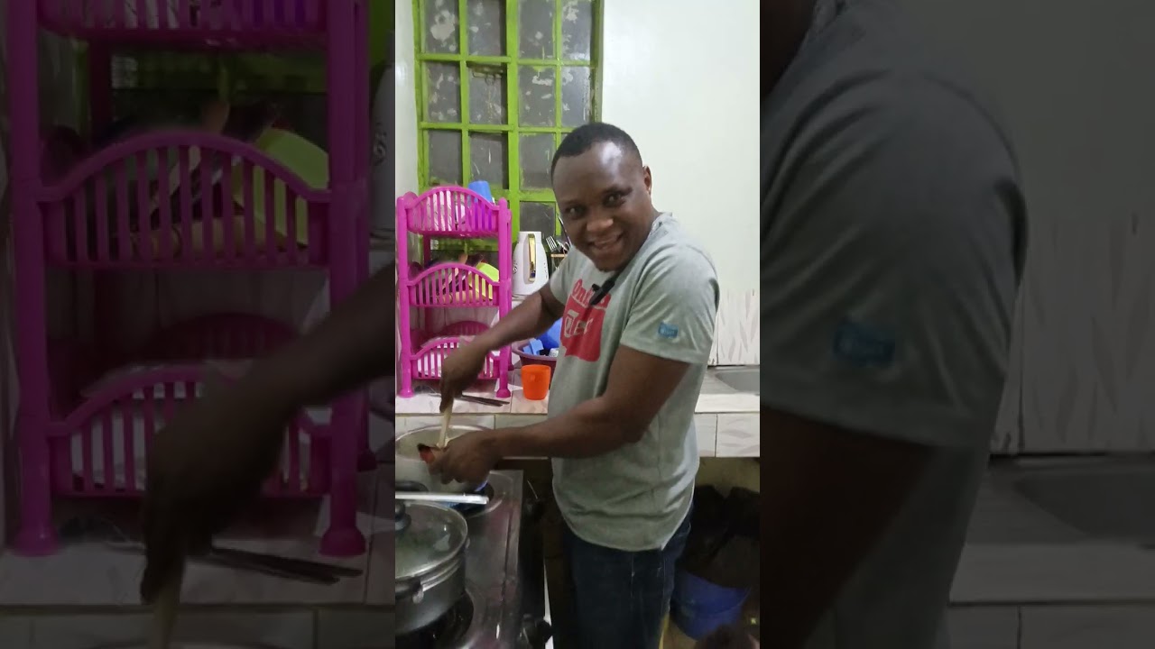 Cooking ugali for my family❤❤ see how my wife reacted🍒🍒wow this was nice