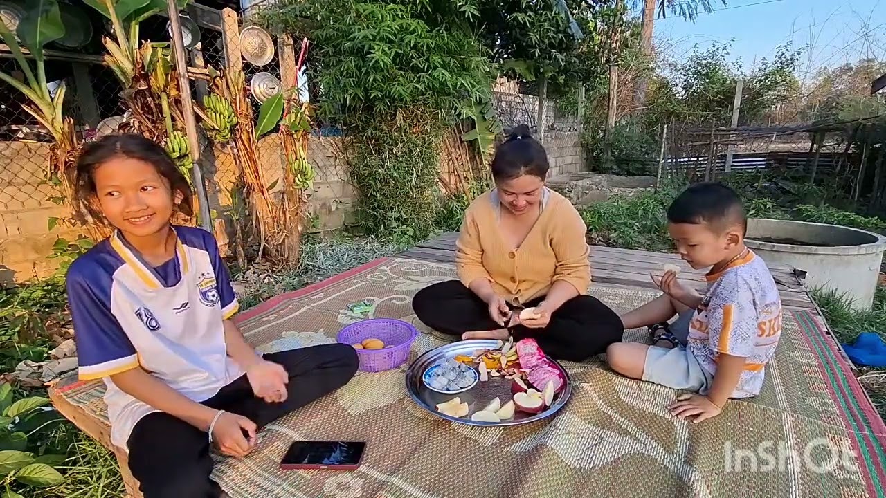 รับลูกสาวเลยไปตลาดซื้อผลไม้มาสู่ลูกกินจ้า