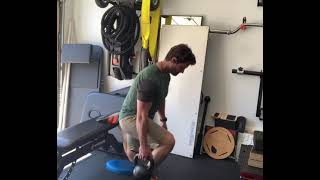 Suitcase Rear Foot Elevated Split Squat-Ipsilateral Load