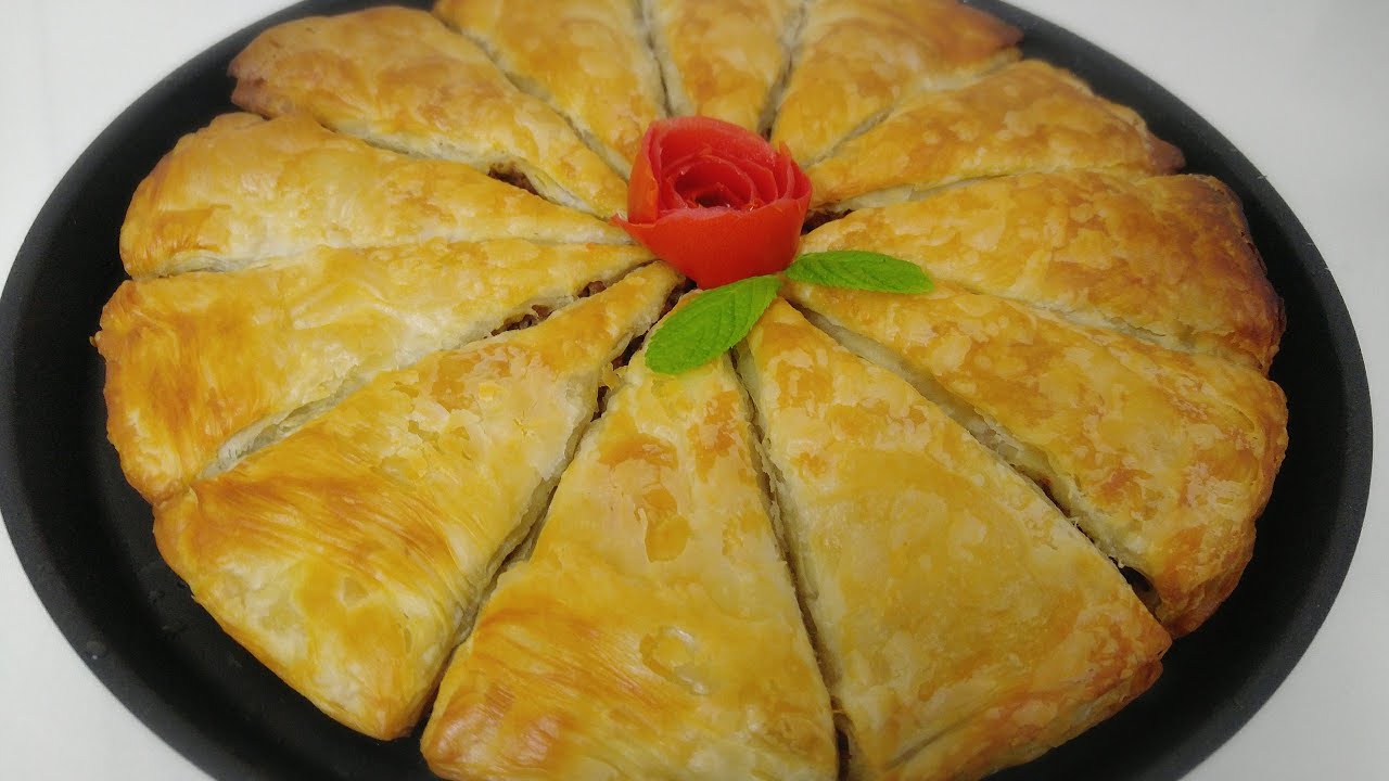 بوراك تركي مورق ومقرمش بدون زبده توريق بطريقة سهلة جدااا ووقت قصير