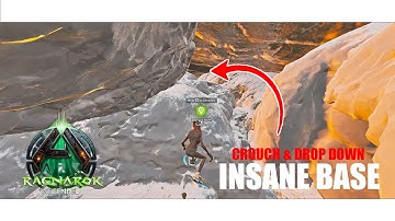 RAGNAROK insane OP SOLO CROUCH Rathole Base Spot is Unraidable - ARK Survival Ascended