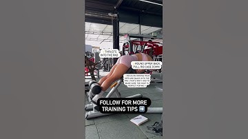 How to do a hyperextension in 3 simple steps - for more glutes and less lower back pain 🍑✨