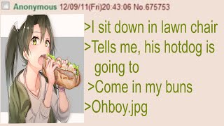 OP Takes Strangers Hot Dog 🌭- 4chan /b Greentext