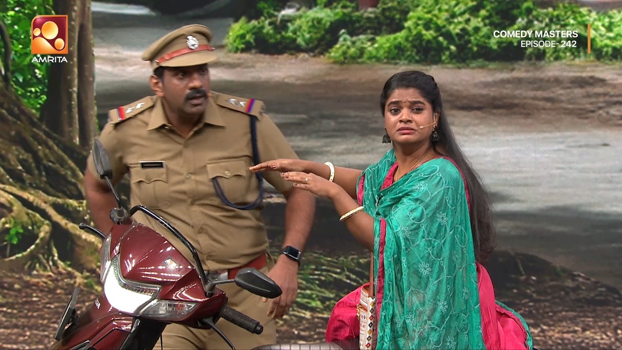 ട്രാഫിക് ലംഘനങ്ങൾക്ക് ഒരേയൊരു പരിഹാരം ഈ പത്മകുമാർ സാറാണ് | Comedy Masters | Epi  242  || Amrita TV