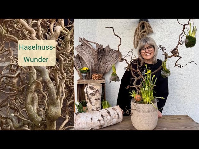 Haselnuss-Wunder: Aus Brennholz wird Deko🌸