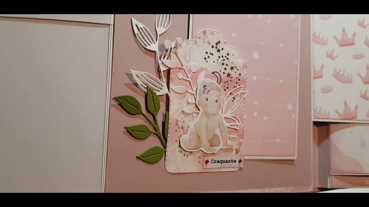 #album #scrapbooking #bébé #papersforyou  collection #babygirlworld   présentation final