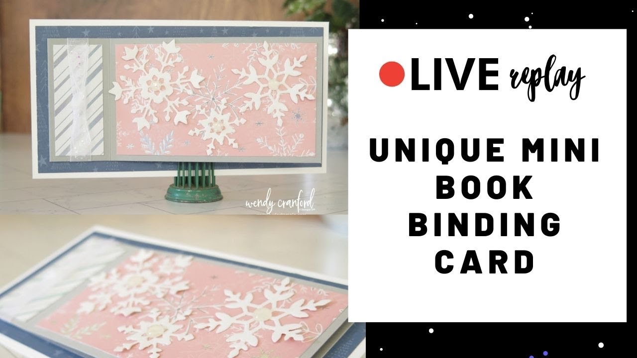 How To Make a Mini Book Binding Handmade Card & New Product Unboxing YouTube
