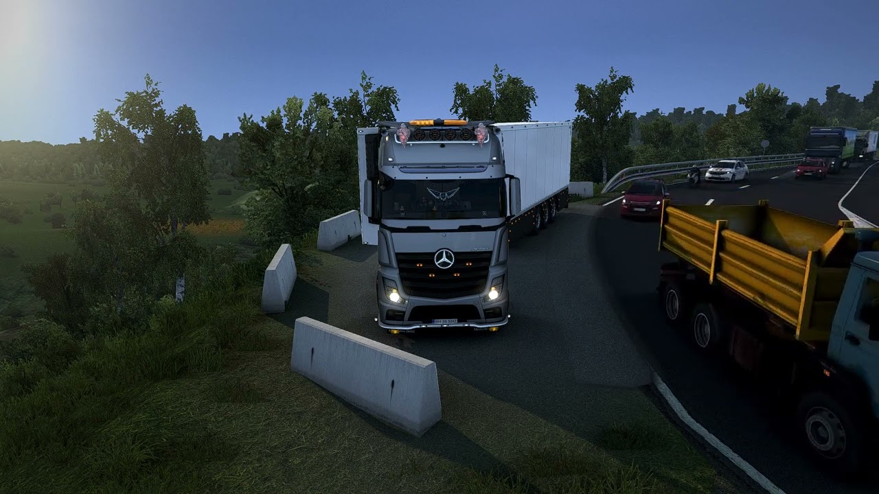 Euro truck Simulator 2-Romania map by Alexandru-(Caransebes-Craiova) Doar muzica si gameplay