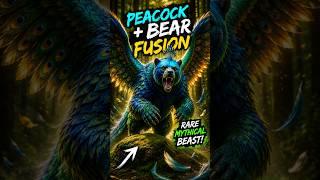 😱 Peacock Bear Fusion Ultimate Mythical Beast #shorts