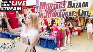 Montags Bazaar in Manavgat. Live