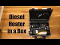 Portable diesel heater in a box