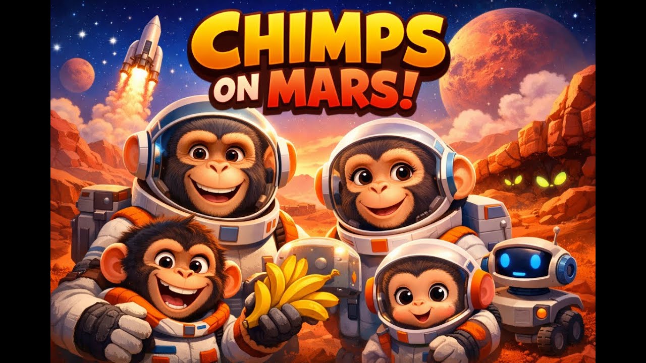 Title The Red Planet Chimps cartoon