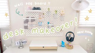 Studio Vlog ☁️✨ Desk Makeover!!! Ikea Builds, Desk Decor, Settling into my new home!!