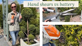 Pruning Pom-Pom Trees - which tool is best