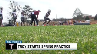 Troy football starts spring practice