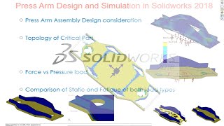 Design and Simulation of Press Arm Assembly Part 04 | Solidworks advanced tutorial 2018