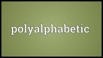 Polyalphabetic Meaning
