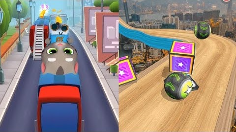 Talking Tom Gold Run VS Going Balls - How to play Games - Android Gameplay