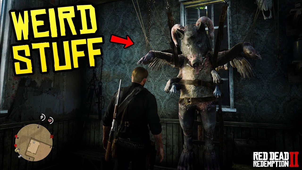 Red Dead Redemption 2 - EXPLORING THE WEIRD STUFF! Manmade Mutant ...