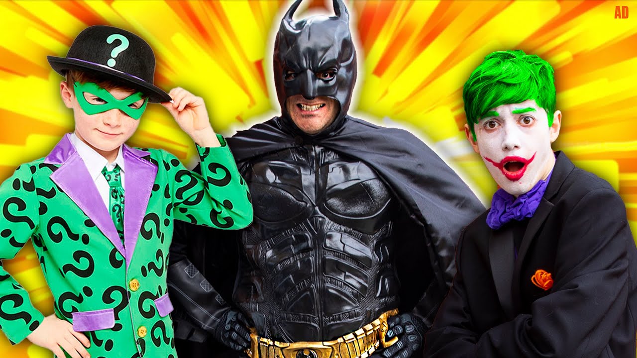 Batman Vs The Riddler - Fun Kids Parody! - YouTube