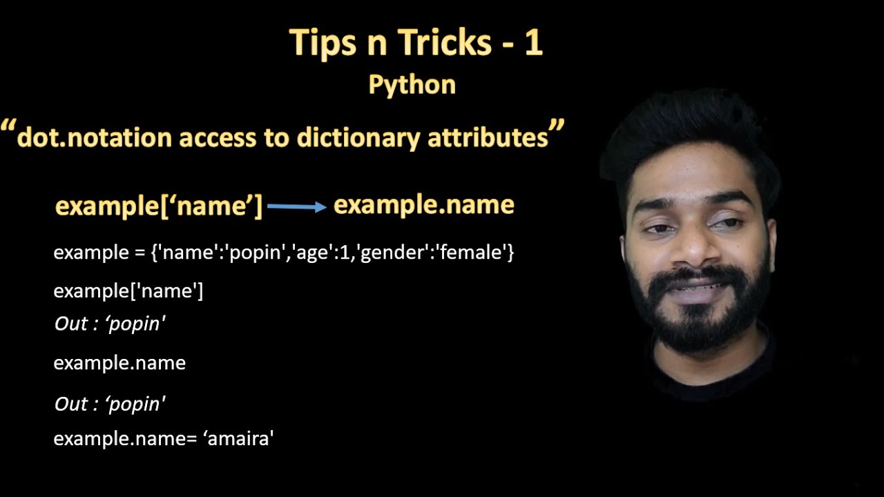 Python Dictionary Dot Notation