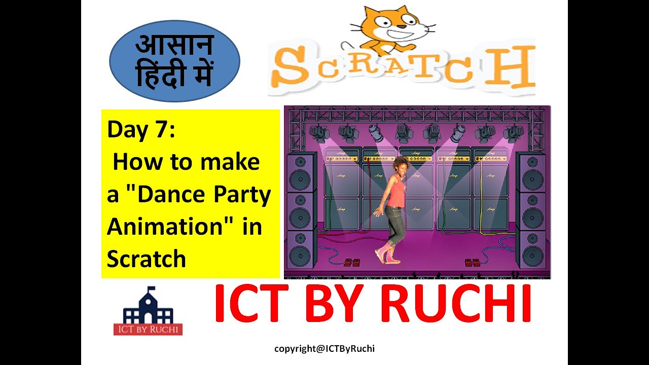 How to make a Dance Party Animation in Scratch (learn scratch free ...